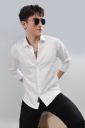 THE HUMAHI PLAIN WHITE SHIRT LINEN