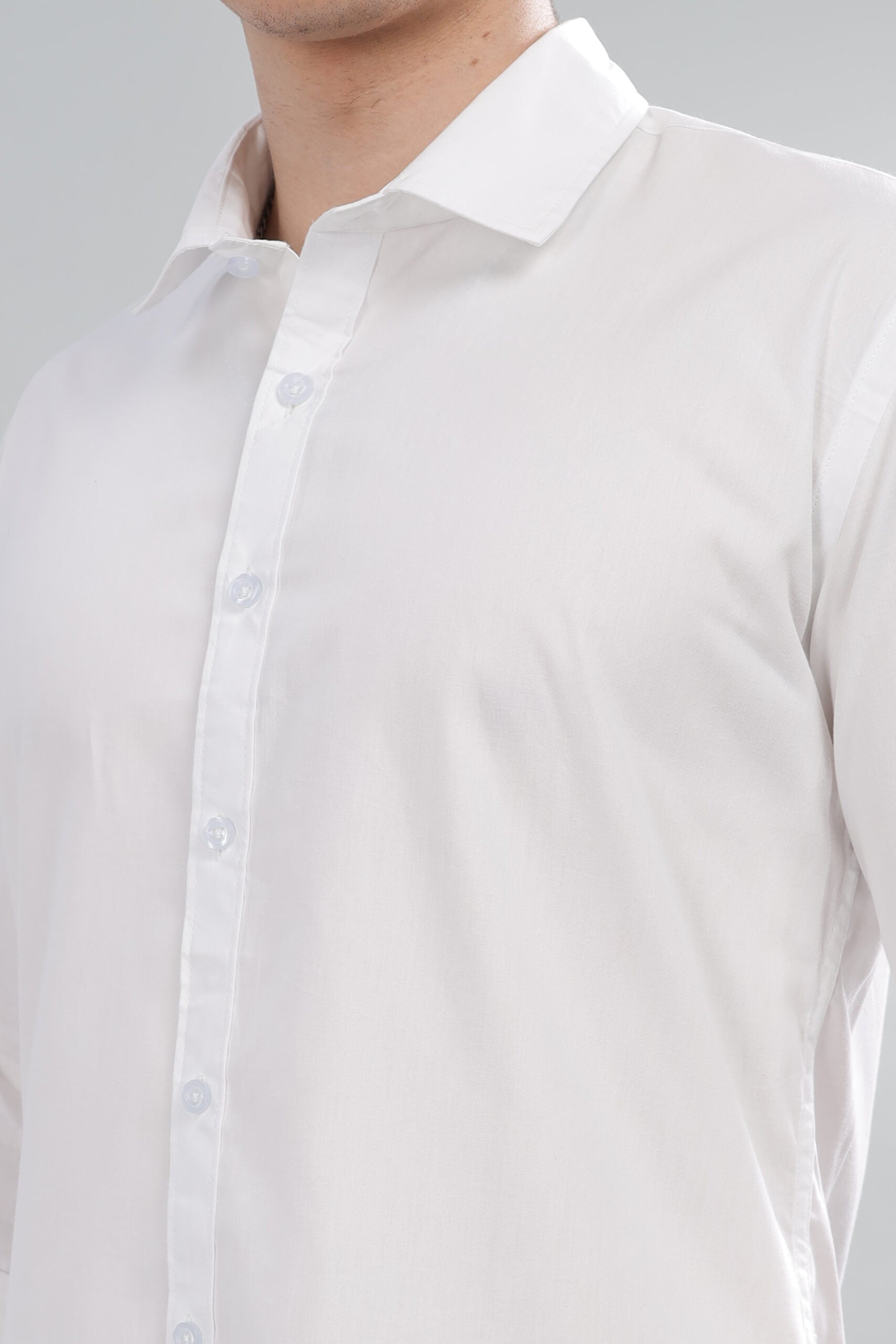 THE HUMAHI PLAIN WHITE SHIRT LINEN